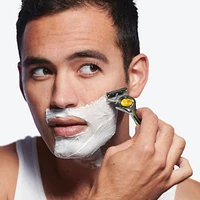 Cartouches de rechange de rasoir Gillette Fusion5ProGlide Défense pour hommes, cartouches de rechange de rasoir pour manche de rasoir Flex-pivot, 2x plus de lubrification