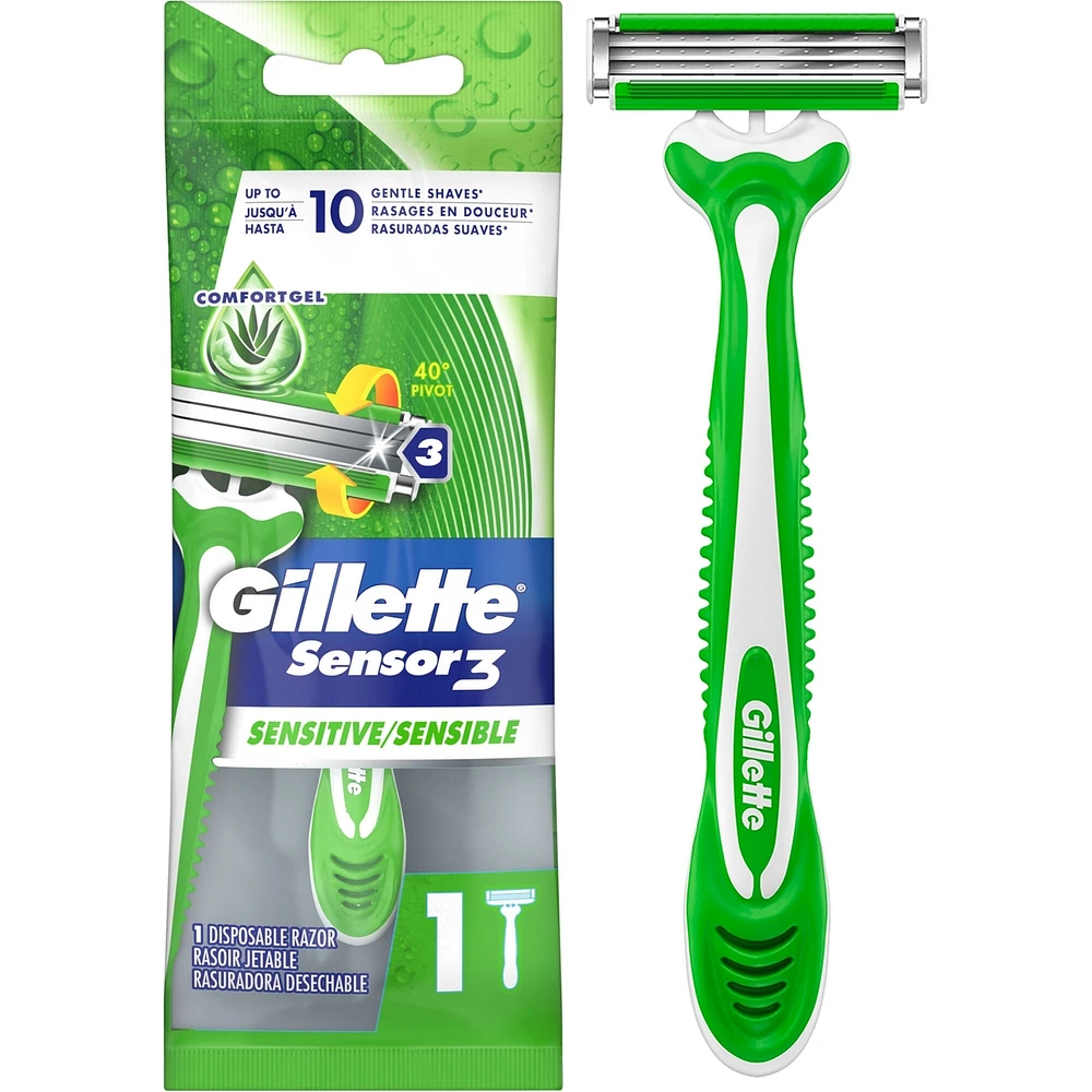 Rasoir jetable pour hommes Sensor3 Sensible, 1 rasoir
