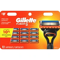 Cartouches de rechange de rasoir Fusion5 pour hommes, 12 cartouches
