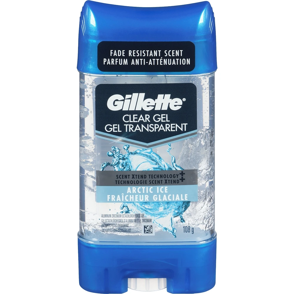 Antisudorifique et désodorisant en gel transparent Gillette avec technologie de parfum Xtend
