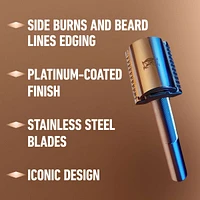 King C. Gillette Double-Edge Safety Razor Refill blades for better control, 10 count