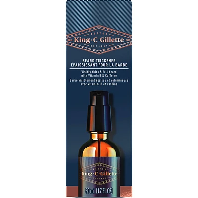 King C. Gillette Beard Thickener infused with caffeine, and King C. Gillette Signature Scent,  1.7oz