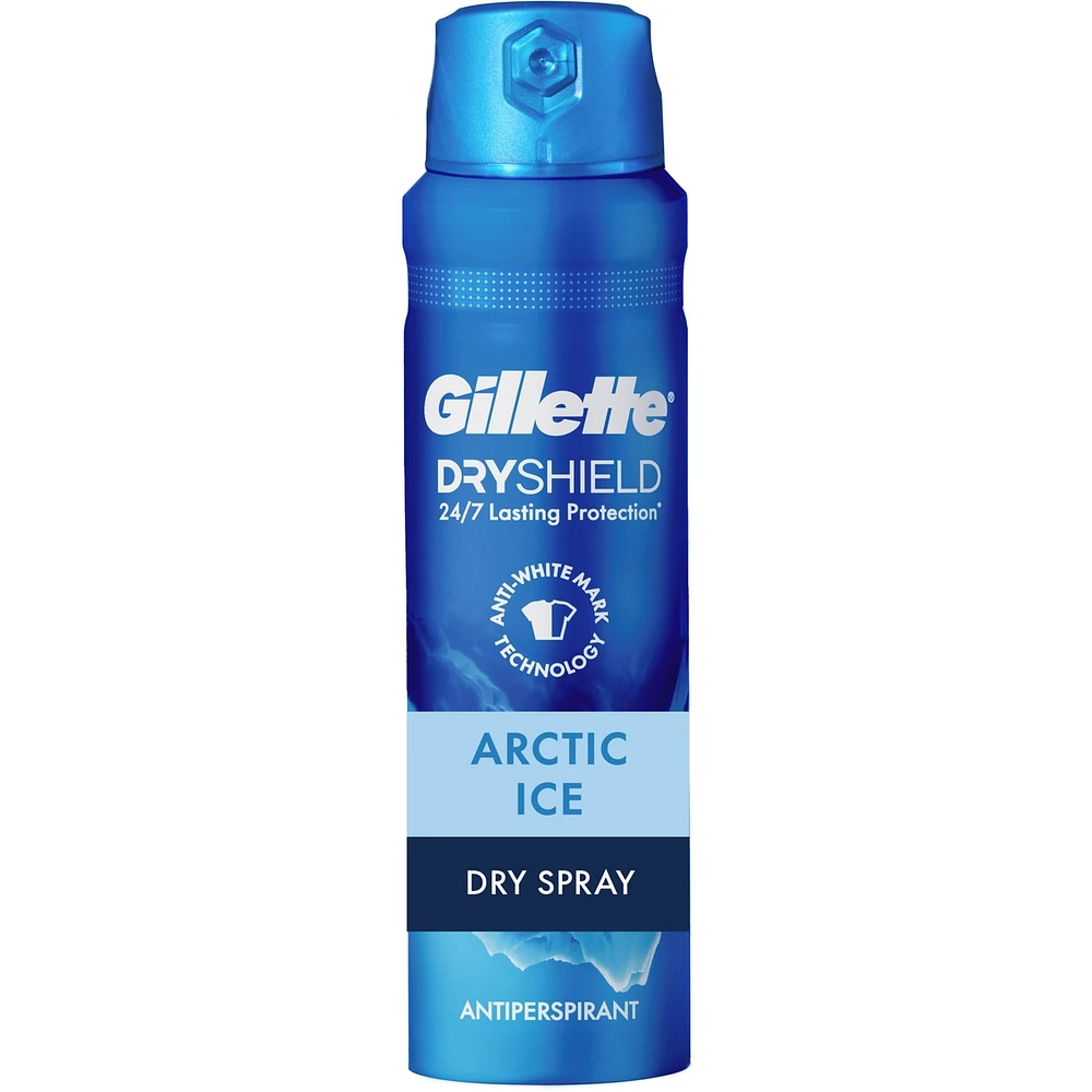 Antisudorifique et désodorisant en aérosol Gillette pour hommes, Fraîcheur glaciale
