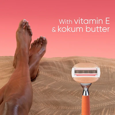 Venus Miami Sunset Comfortglide, Women's Razor Refills, 6 ct