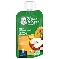 Organic Purée Apple Summer Peach Baby Food