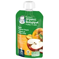 Organic Purée Apple Summer Peach Baby Food
