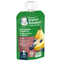 Organic Purée Pear Banana Blueberry Baby Food