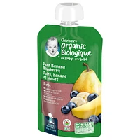 Organic Purée Pear Banana Blueberry Baby Food