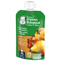 Organic Purée Pear Peach Strawberry Baby Food