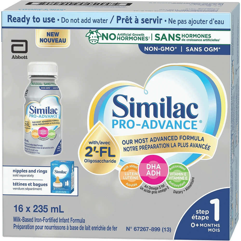 Similac Pro-Advance® Step 1, Ready-to-Feed, 16x235mL