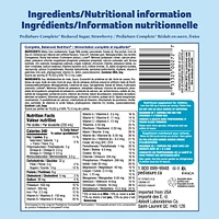PediaSure Complete® Reduced Sugar, Nutritional Supplement, 4 x 235 mL, Strawberry