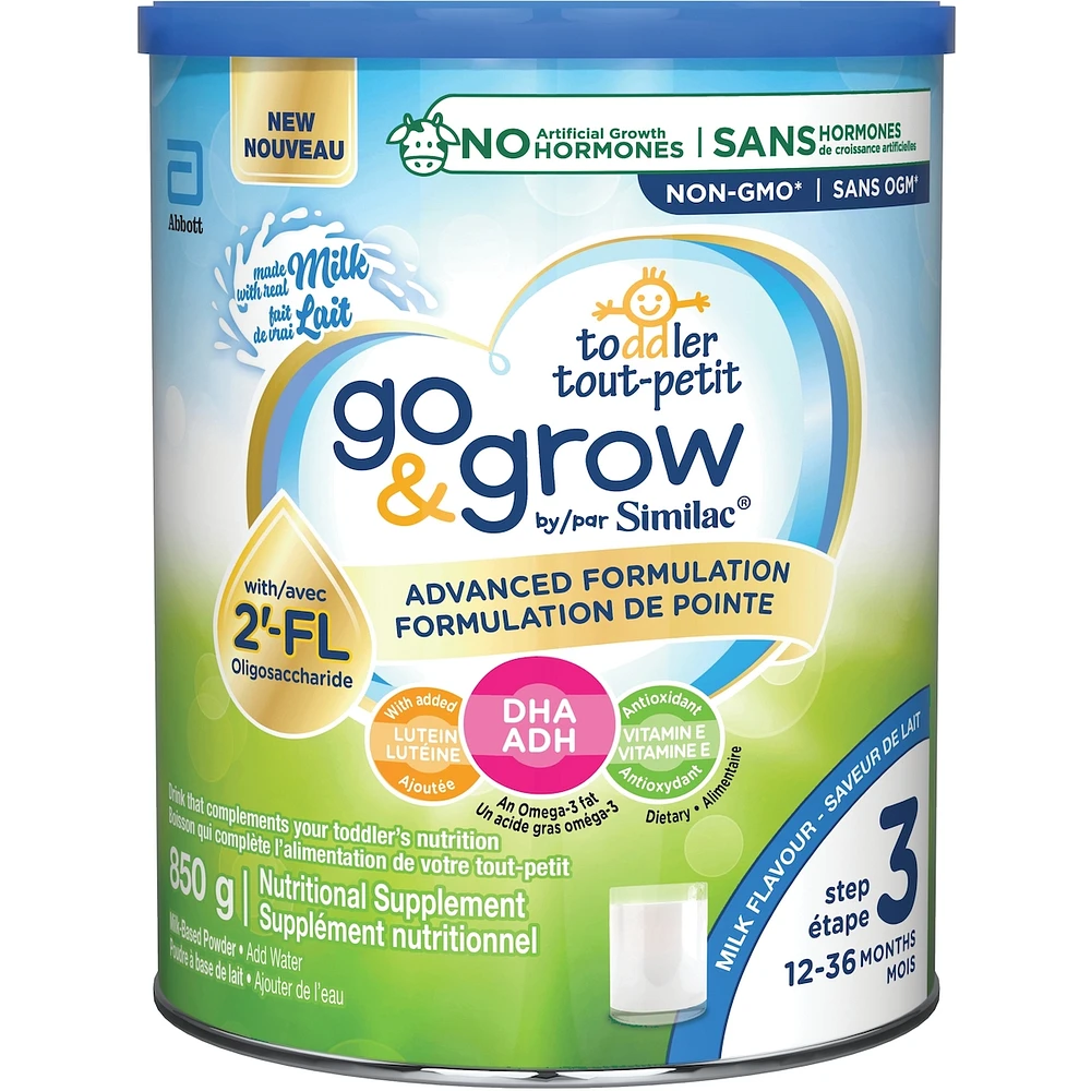 Go & Grow Step 3 Toddler Drink with 2'-FL. Immune Support Innovation: 2'-FL, Powder, 12-36 Months, Milk Flavour