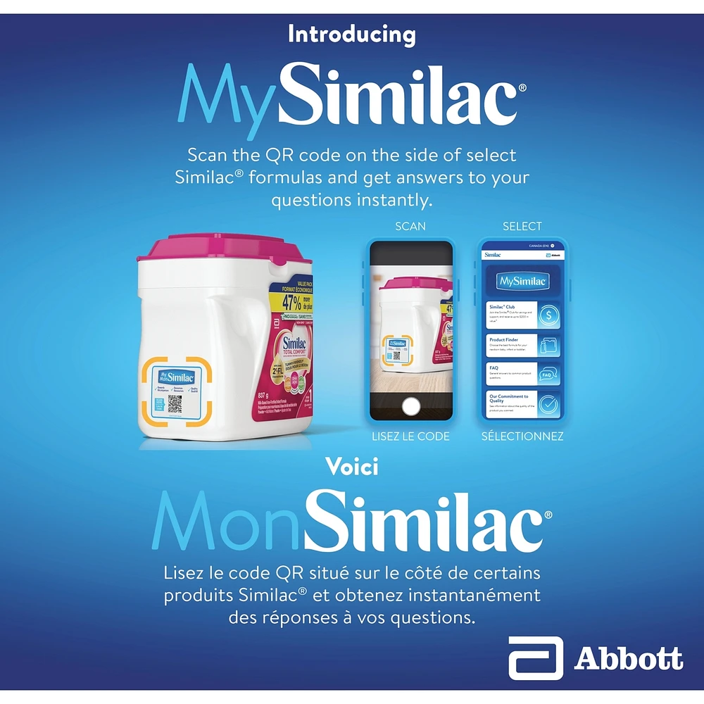 Total Comfort Baby Formula, Powder, 0+ Months
