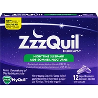 ZzzQuil Nighttime Sleep-Aid LiquiCaps, 12 Count