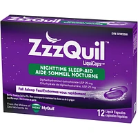ZzzQuil Nighttime Sleep-Aid LiquiCaps, 12 Count