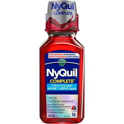 NyQuil COMPLETE Cold, Flu, and Congestion Medicine, mL