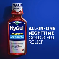 NyQuil COMPLETE Cold, Flu, and Congestion Medicine, mL