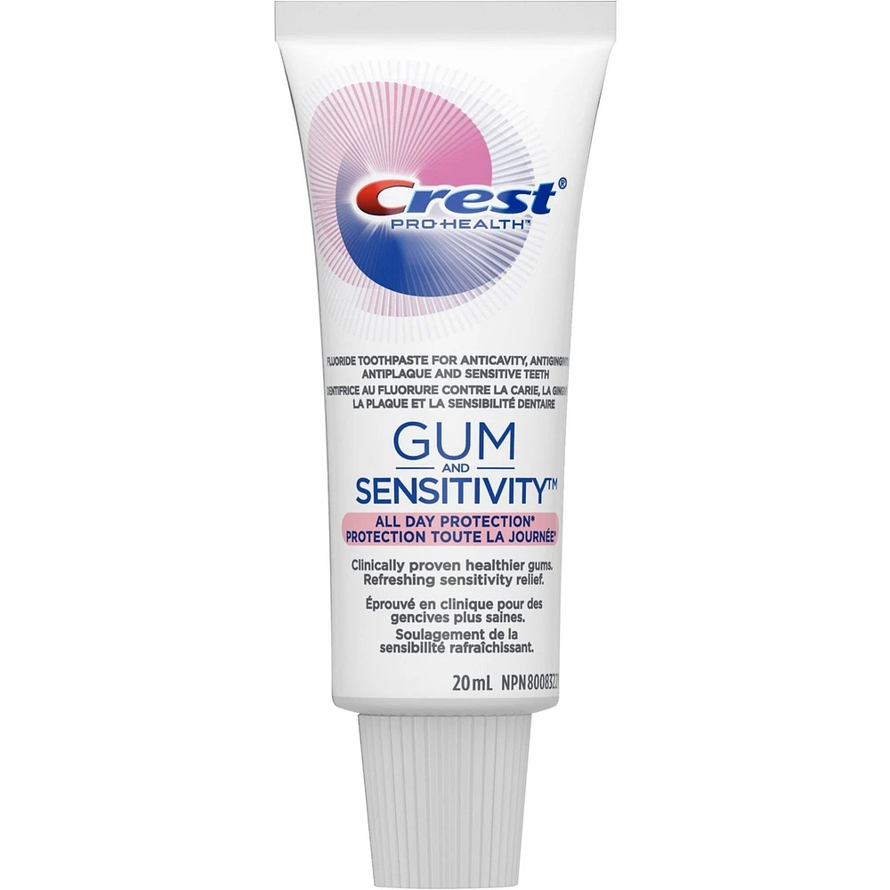 Dentifrice pour dents sensibles Crest Gum and Sensitivity Protection toute la journée