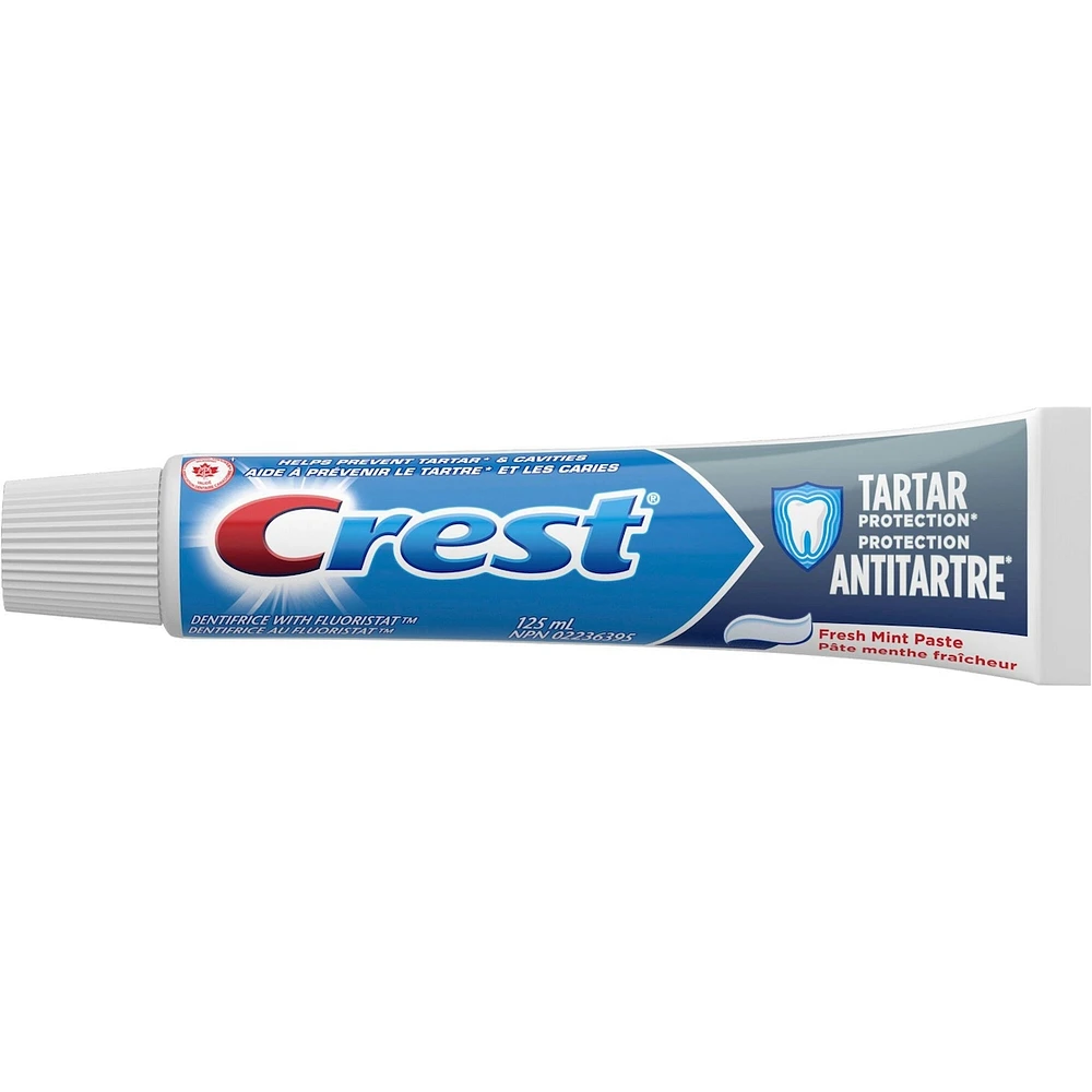 Dentifrice Crest Protection antitartre, dentifrice régulier, 125 mL