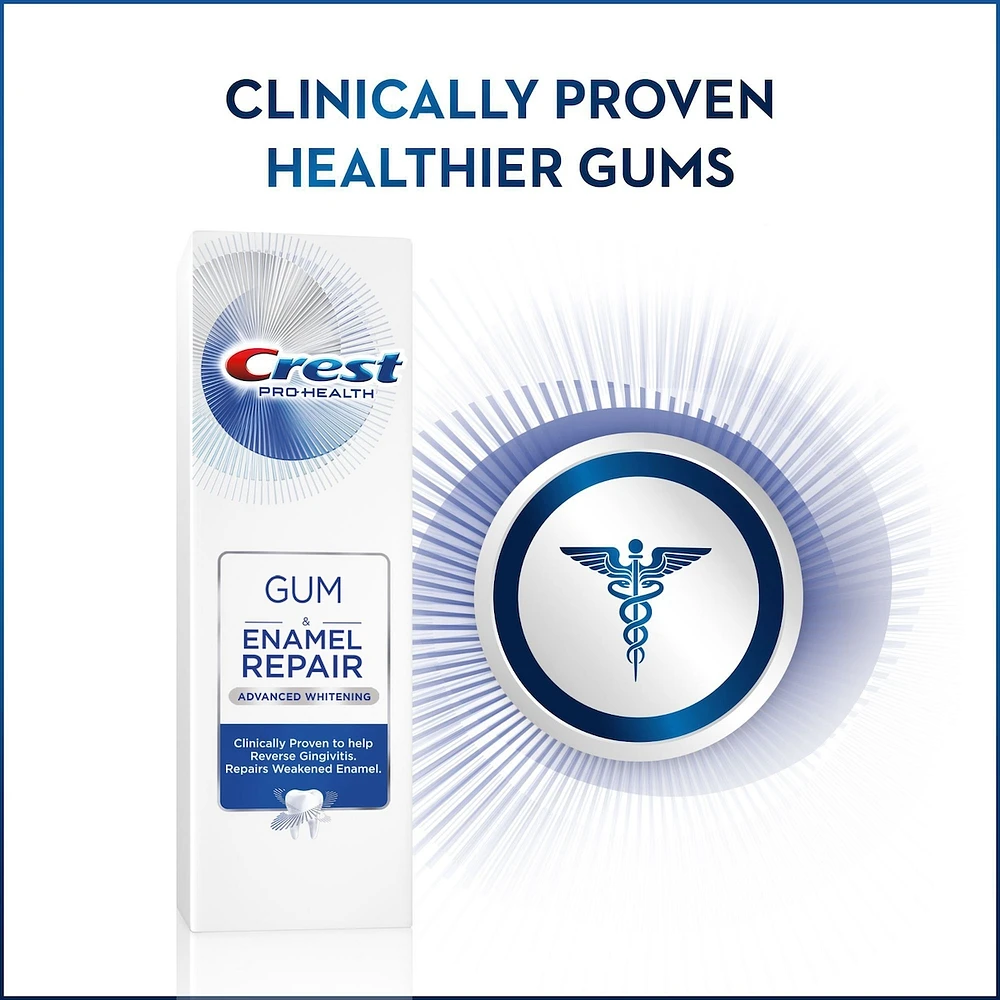 Crest Gum & Enamel Repair Toothpaste, Advanced Whitening