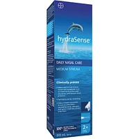 hydraSense Medium Stream Nasal Spray, Daily Nasal Care, Fast Relief of Nasal Congestion, 100% Natural Source Seawater, Preservative-Free