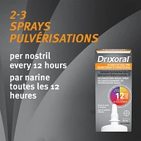 Drixoral Decongestant Nasal Spray, Fast and Long Lasting 12 Hour Relief, 30ml