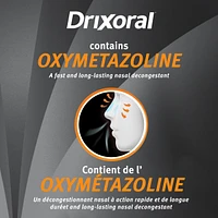 Drixoral No Drip Cool Menthol Spray, Cooling Sensation with 12 Hour Relief, 15ml