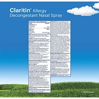 Claritin Décongestionnant contre les allergies en vaporisateur nasal, soulagement rapide, 25 mL