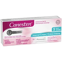 Canesten 3 Day Internal Cream for Yeast Infection, 3 Treatments