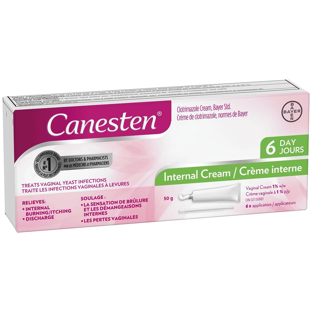 Canesten Day Internal Cream for Yeast Infection
