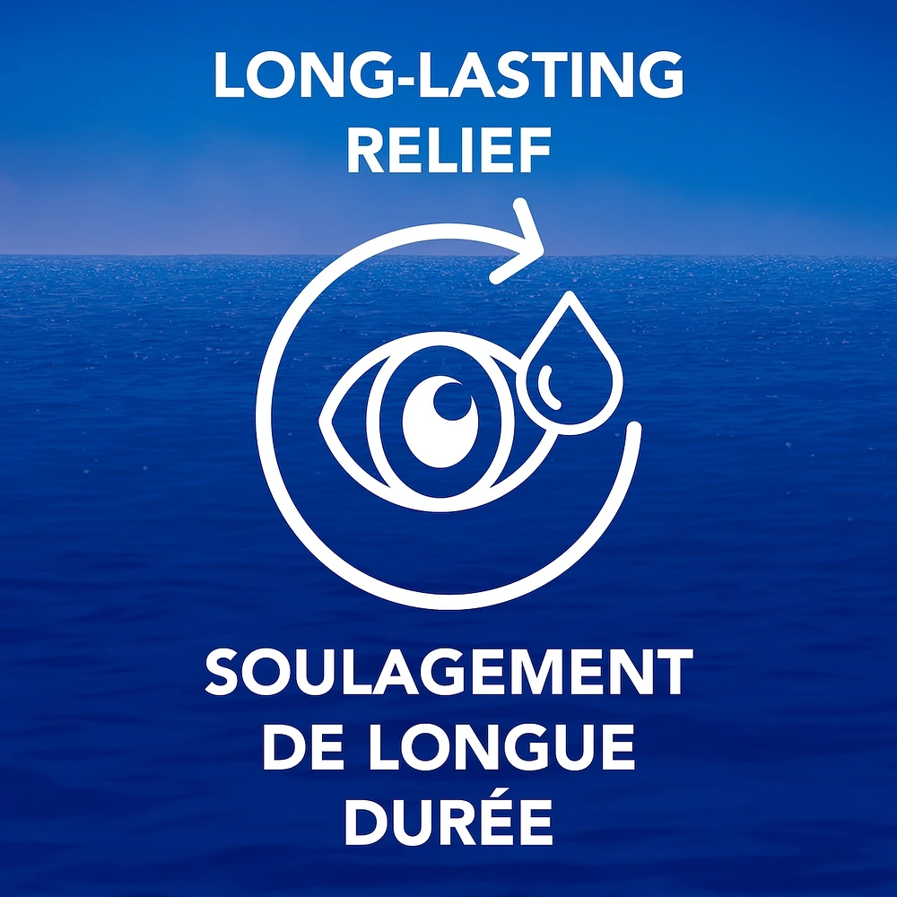 hydraSense Night Therapy Eye Drops, For Dry Eyes, Fast and Long-Lasting Relief, Preservative Free, Naturally Sourced Lubricant, 10 mL