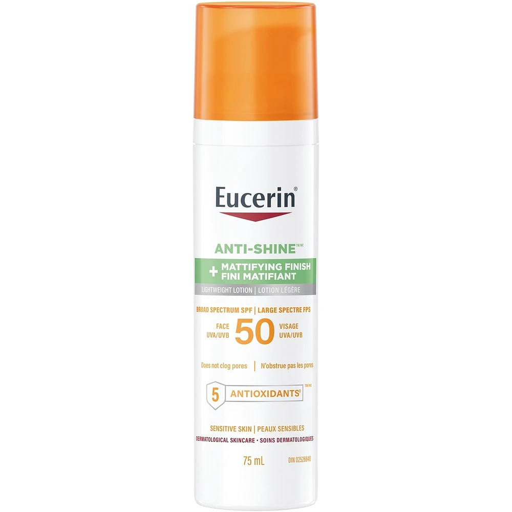 Écran solaire pour le visage Sun Anti-brillance avec FPS 50 | Écran solaire matifiant avec 5 antioxydants