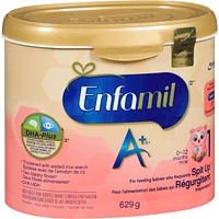 Enfamil A+ for Frequent Spit Up Baby Formula Powder Tub