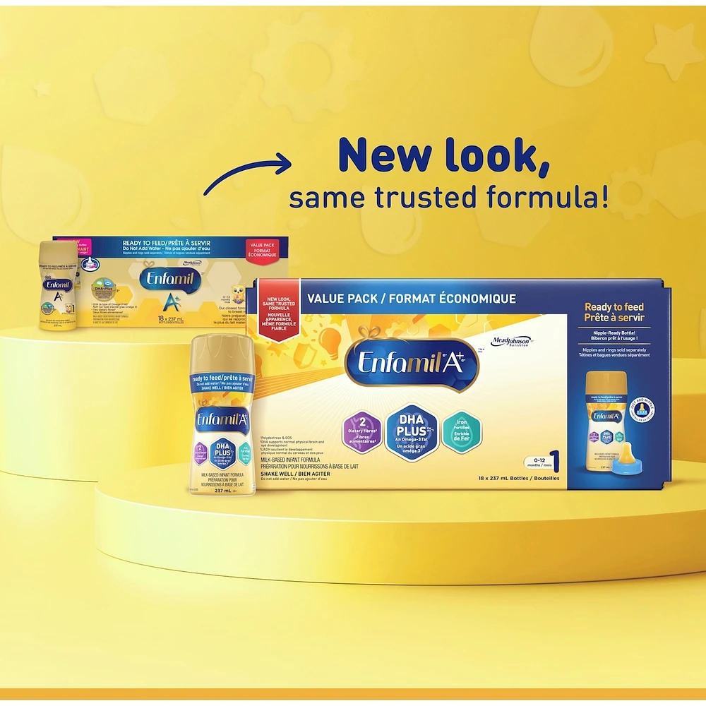 Enfamil A+, Formule prête à nourrir, 237 ML, 18PK