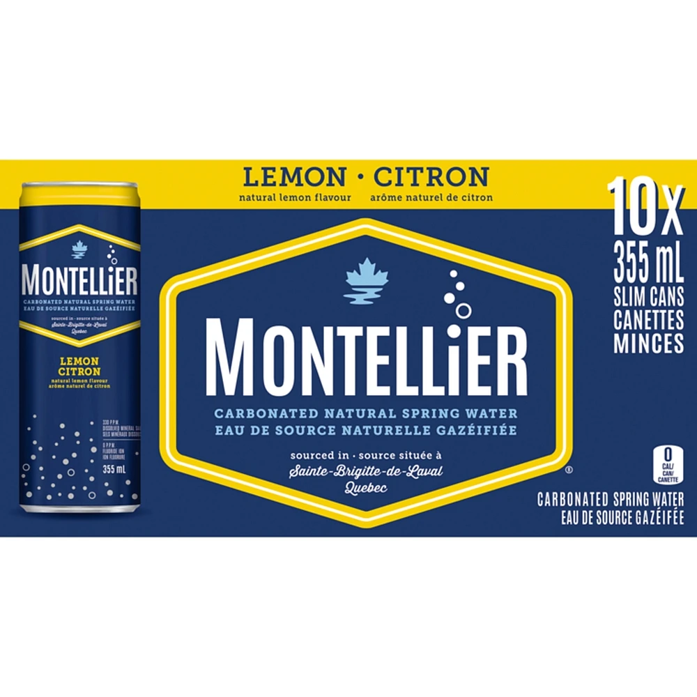 Carbonated Natural Spring Water Natural Lemon Flavour
