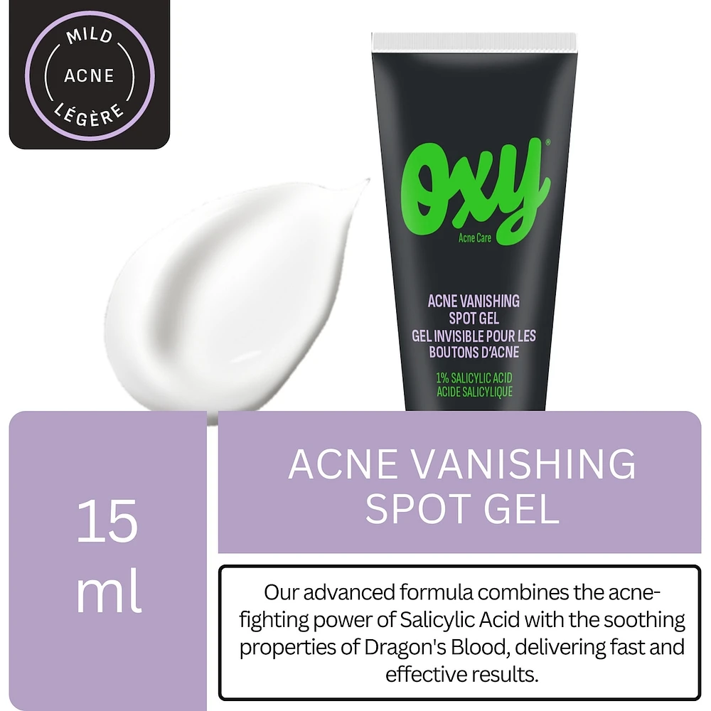 Emergency Acne Vanishing Spot Gel Treatment with Salicylic Acid, For Inflamed Acne