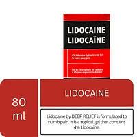 Lidocaine By Deep Relief, Numbing Pain Relief Gel