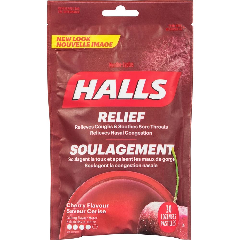 HALLS Soulagement avec Mentho-Lyptus Saveur Cerise