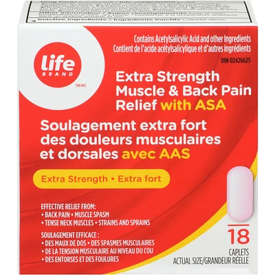 Soulagement extra fort des douleurs musculaires et dorsales avec AAS