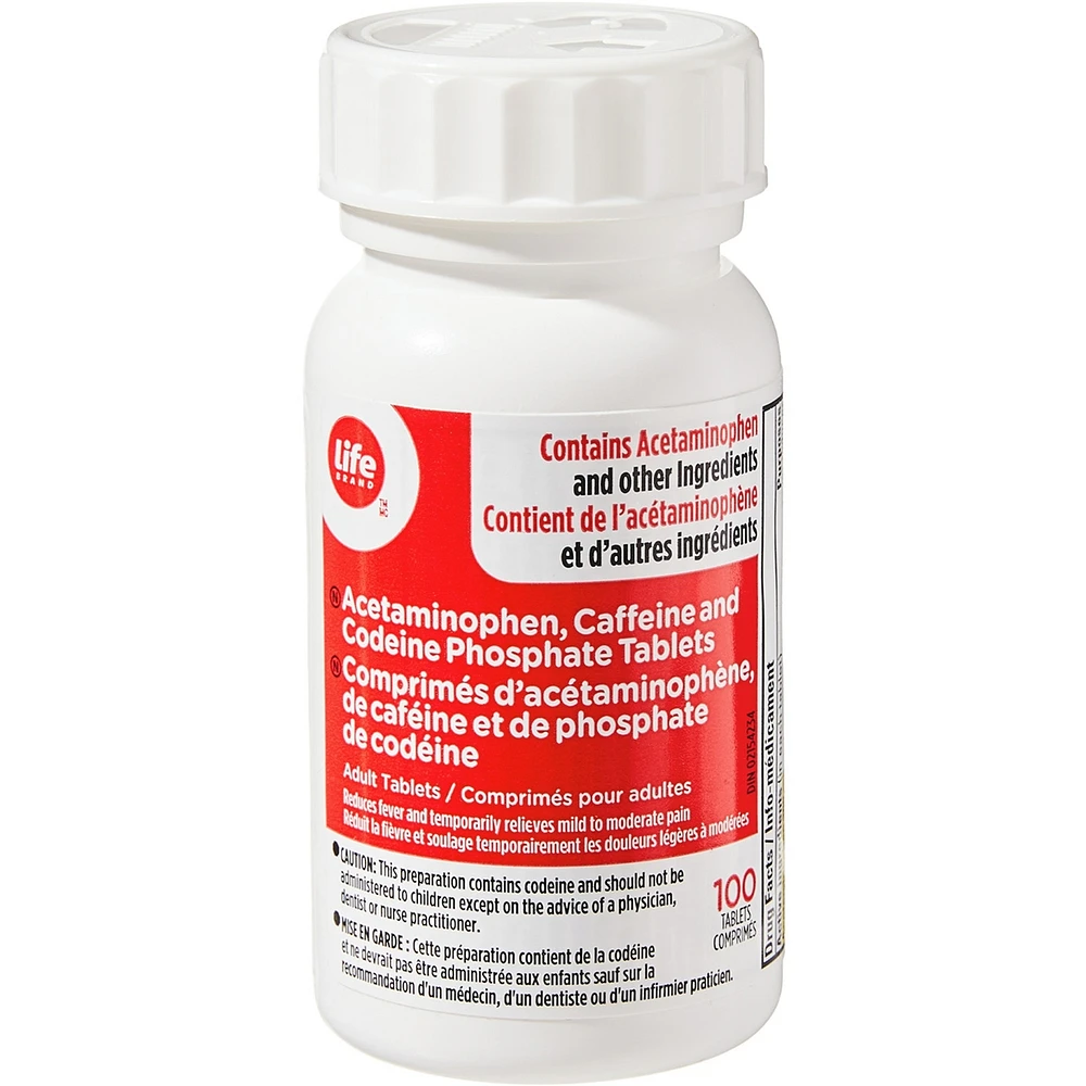 Acetaminophen, Caffeine and Codeine Phosphate Tablets