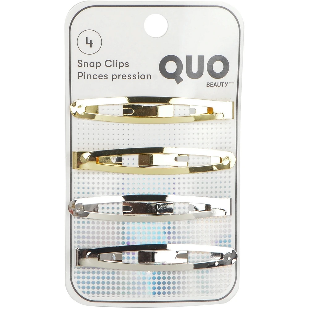 Barrettes Métalliques, 4/Paq