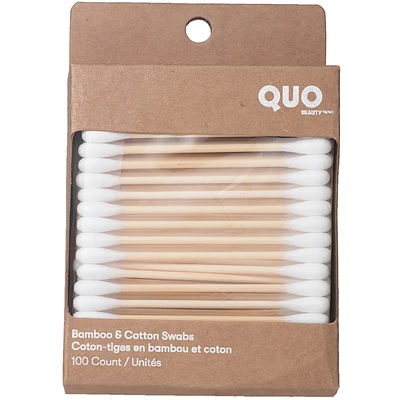 Coton-tiges en bambou et coton