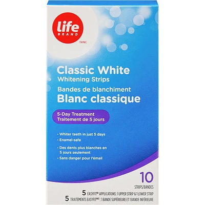 Bandes de blanchiment Blanc classique
