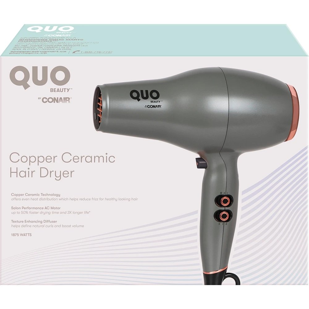 Sèche-cheveux cuivre et céramique