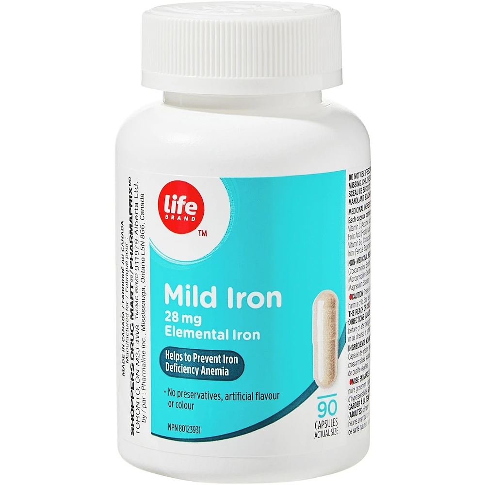 Mild Iron  28 mg  Elemental Iron