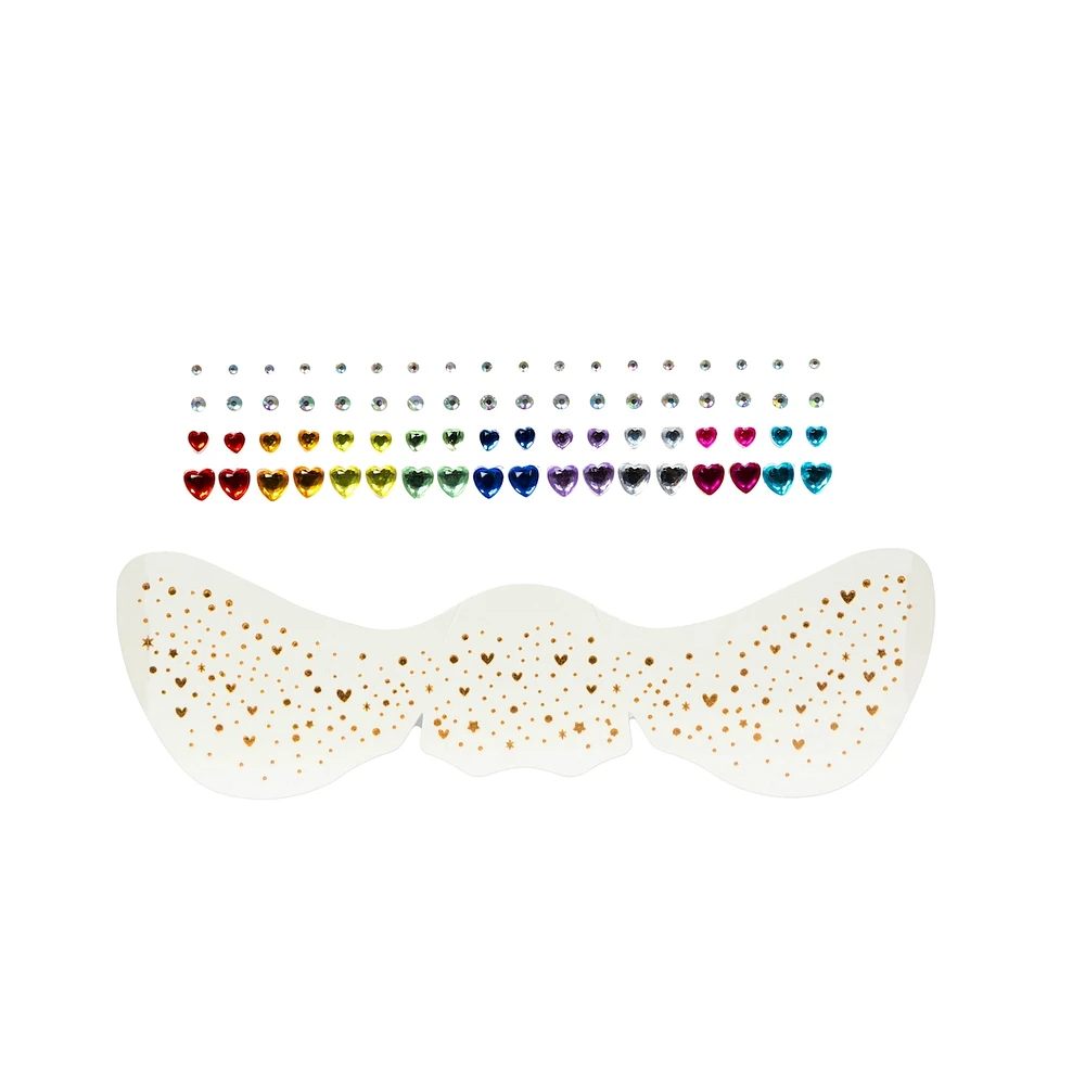 Temporary Freckle Tattoo and Face Gems Set