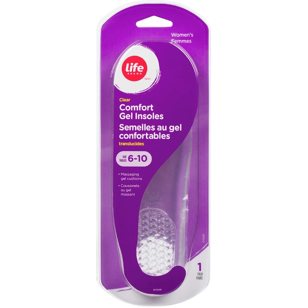 Semelles au gel confortables translucides(pour femmes)