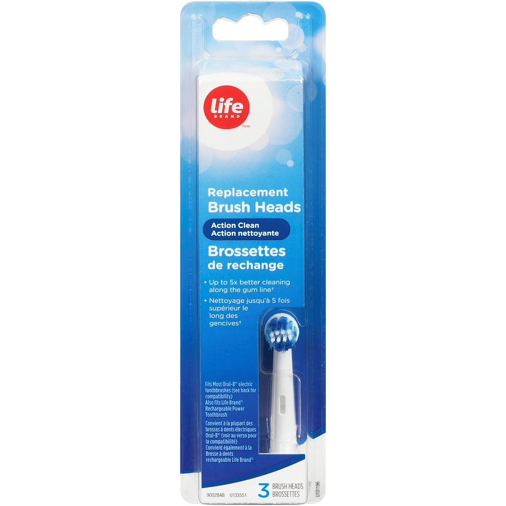 Brossettes de recharge action nettoyante