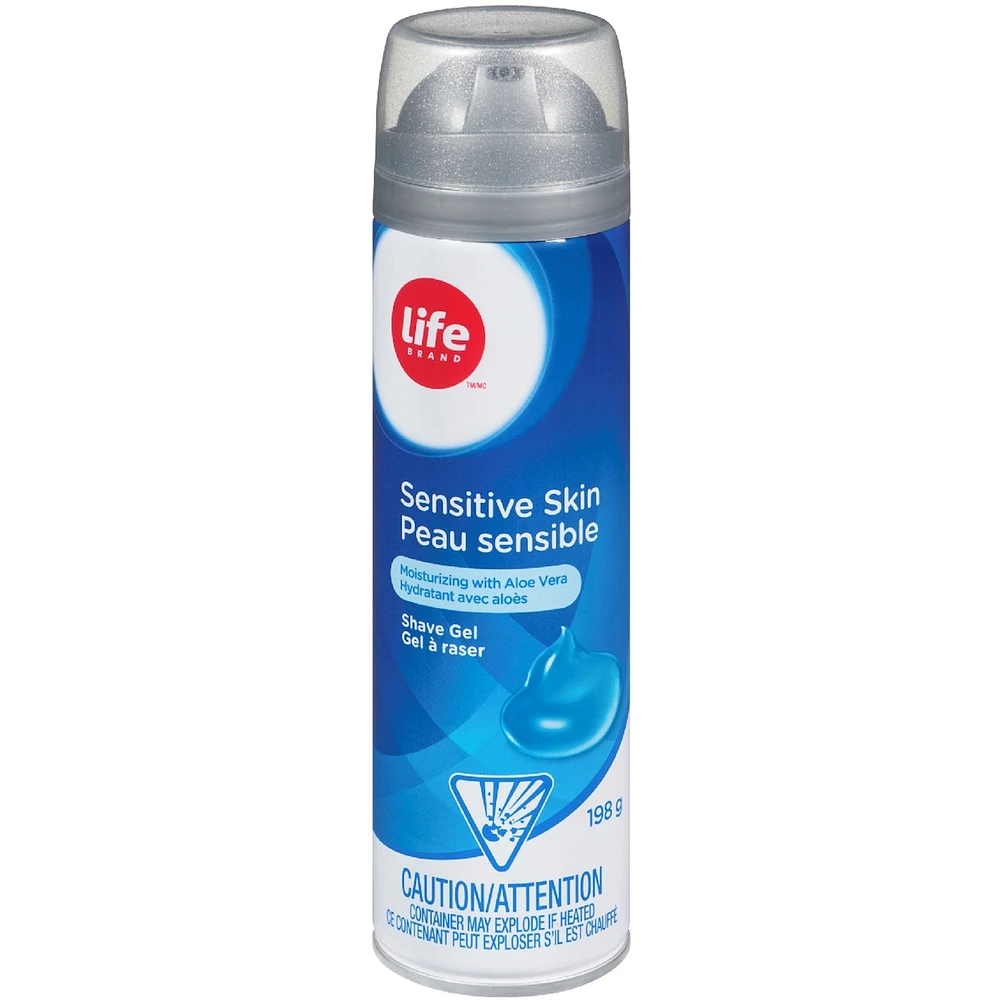 Life brand peau sensible hydrant avec aloès gel à raser