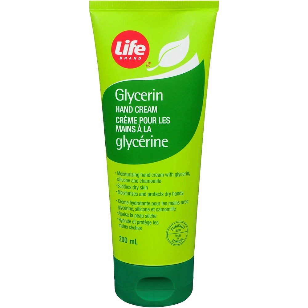 Crème à mains avec glycérine